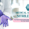 MedPride Powder-Free Nitrile Exam Gloves, Medium, Box/100