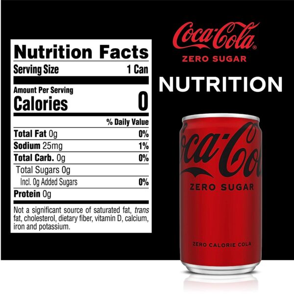 202306080004108860 Coke Zero Sugar Cola Soda, 12 oz, 24 Pack (Package May Vary)