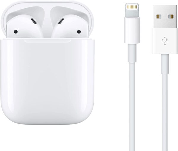 202306080104538996 Apple AirPods (2nd Generation) Wireless Earbuds with Lightning Charging Case Included. Over 24 Hours of Battery Life, Effortless Setup. Bluetooth Headphones for iPhone