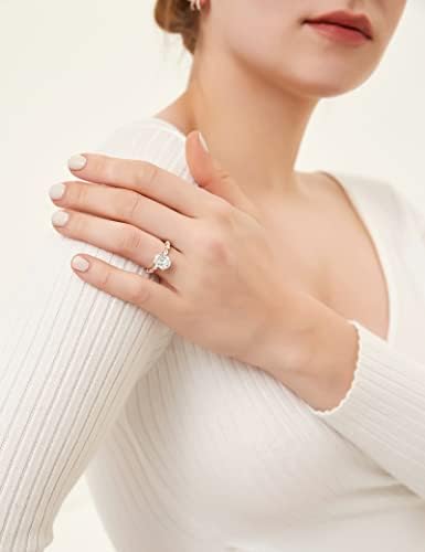 202306090007215452 EAMTI 925 Sterling Silver Ring Oval Cut Cubic Zirconia Engagement Rings Solitaire Halo Promise Ring For Women Size 3-13