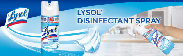 Lysol – 19200741866 Disinfectant Spray, Crisp Linen, 150oz (12X12.5oz)