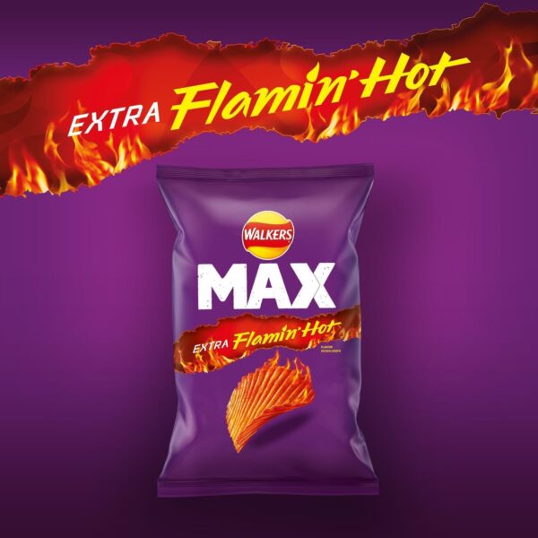 71pios0c5KL._AC_SL1500_ 85% OFF Walkers Max Extra Flamin' Hot Crisps (12 Bags) – Only £4.05! FREE Shipping! Hurry, While Stocks Last!
