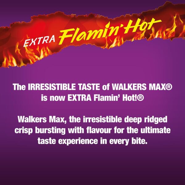 71rwKmuaVaL._AC_SL1500_ 85% OFF Walkers Max Extra Flamin' Hot Crisps (12 Bags) – Only £4.05! FREE Shipping! Hurry, While Stocks Last!