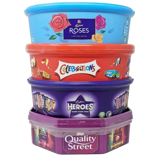 81jQ3MY0fkL-510x510-1 Christmas Chocolate Gift Set – 5 Tubs + Terry’s Orange – Bulk Buy of Roses, Heroes, Quality Street & More