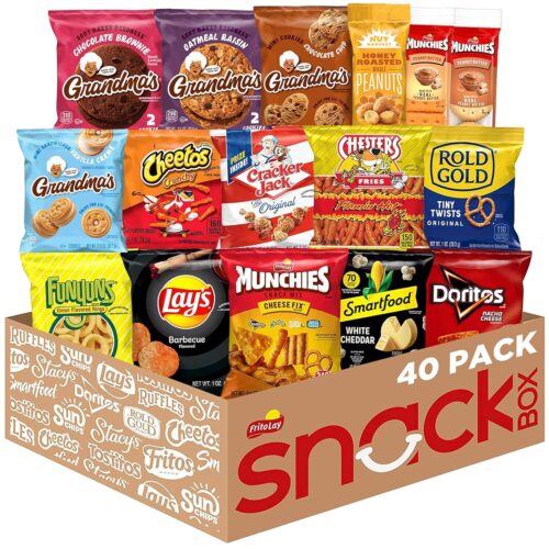 91f7ZyWZOeL._SL1500_ Frito-Lay Ultimate Snack Care Package, Variety Assortment of Chips, Cookies, Crackers & More, 40 Count