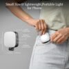 MagSafe Magnetic Selfie Light with Mirror for iPhone – Rechargeable LED Fill Light, CRI≥95, 5 Color Temps, Foldable Portable Ring Light for Vlog, Makeup, Back‑Camera & Video Recording，Photography