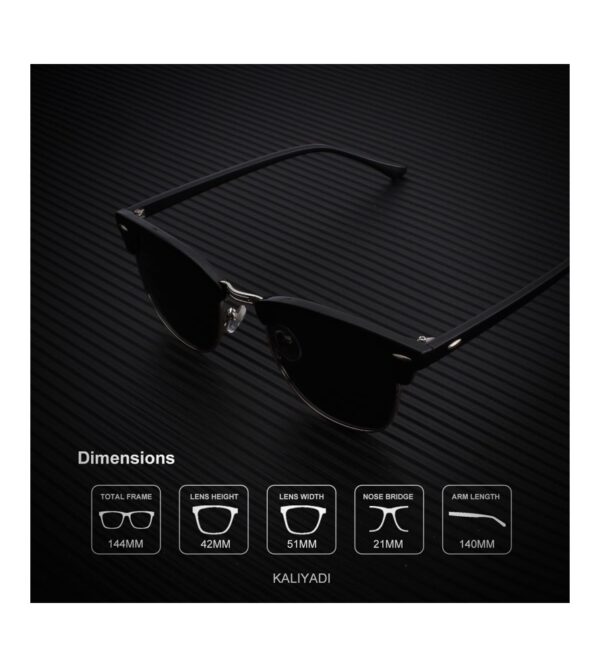 img-0187fa7cacd5d41f6a4fba6a015e5f3f KALIYADI Polarized Sunglasses for Men and Women Semi-Rimless Frame Driving Sun glasses UV Blocking