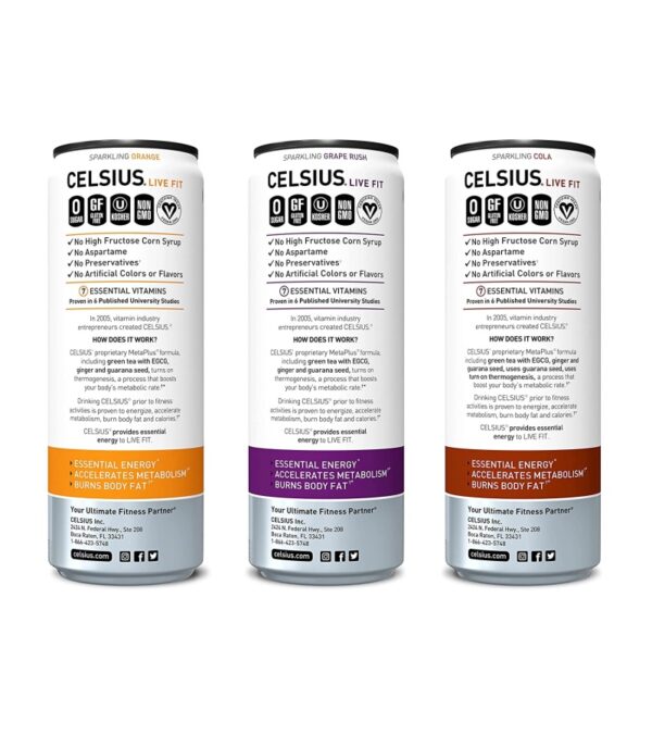 img-0535132d5a4d3aebeb630630cb622322 CELSIUS Sparkling Classic Pop Pack, Functional Essential Energy Drink 12 Fl Oz (Pack of 24)