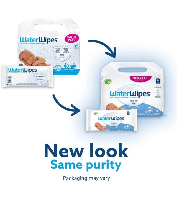 img-065a2fd8eb8b46a67e4d22346f6f5cf4 WaterWipes Plastic-Free Original Baby Wipes, 99.9% Water Based Wipes, Unscented & Hypoallergenic for Sensitive Skin, 540 Count (9 packs), Packaging May Vary