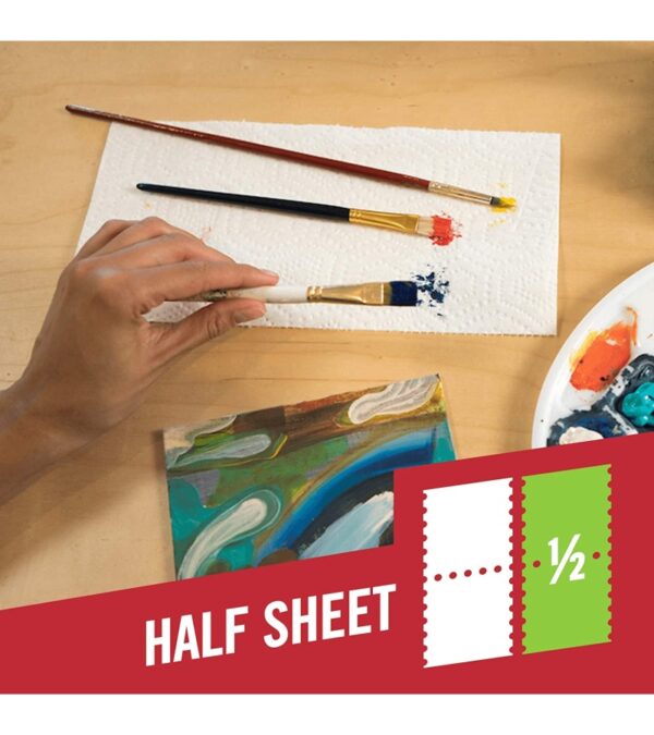 img-066621d09462956e6c451aefab87b442 Brawny Tear-A-Square Paper Towels, 16 Double Rolls = 32 Regular Rolls, 3 Sheet Size Options, Quarter Size Sheets