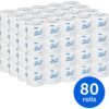 img-074f8386605f1c0152673e9a6e137308 Scott Professional 100% Recycled Fiber Standard Roll Bathroom Tissue (13217), 2-Ply, White, 80 Rolls / Case, 473 Sheets / Roll, 37,840 Sheets / Case