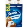 img-0829e1d50045b1c0fe50ffa7a0f15906 Charmin Ultra Soft Cushiony Touch Toilet Paper, 18 Family Mega Rolls = 90 Regular Rolls