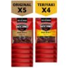 Jack Link's Beef Jerky Variety Pack Includes Original and Teriyaki Flavors, On the Go Snacks, 13g of Protein Per Serving, 9 Count of 1.25 Oz Bags