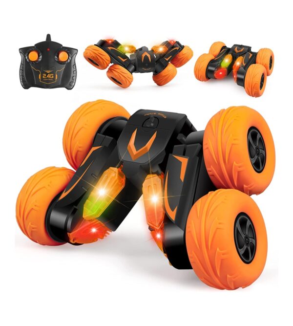 img-0bf67ef26bde2ea11bf4d8128bdd16a9 VILICO Electric Competitive RC Stunt Car Toy for Kids,Remote Control Car,Double-Sided Rotation 360°,High-Speed 4WD Off-Road Vehicle for Boys Girls,Gift Toys for Boys 3 4 5 6 7 8 9 10 11 12 Year Old