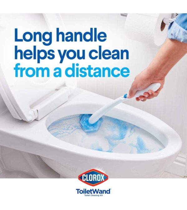 img-0c4181eac81f6c0accd8309b96e7b68b Clorox Toilet Wand Disinfecting Refills, Toilet and Bathroom Cleaning, Toilet Brush Heads, Disposable Wand Heads, Blue Original, 30 Count