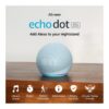 All-New Echo Dot (5th Gen, 2022 release) with clock | Smart speaker with clock and Alexa | Cloud Blue