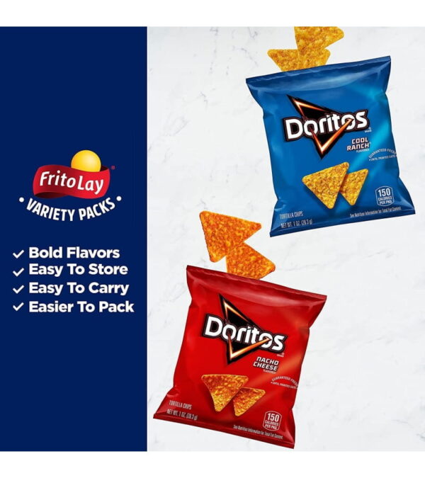 Doritos Flavored Tortilla Chips , 40 Count (Pack of 1)