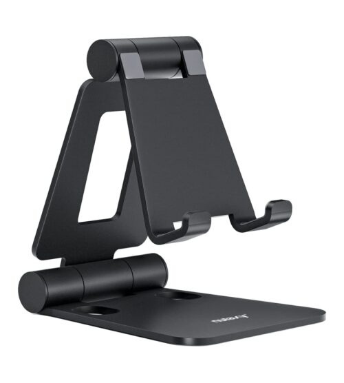 img-1416ea2df1d4c384c4f06cfe0b076569 Nulaxy A4 Cell Phone Stand, Fully Foldable, Adjustable Desktop Phone Holder Cradle Dock Compatible with Phone 11 Pro Xs Xs Max Xr X 8, iPad Mini, Nintendo Switch, Tablets (7-10″), All Phones
