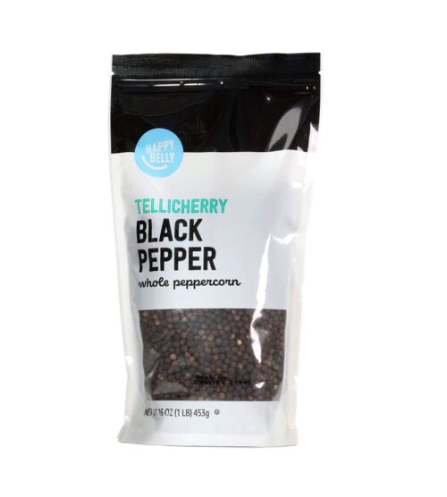 img-157cd47567a3817e50a66e38d5950059 Happy Belly Tellicherry Black Pepper, Whole Peppercorn, 16 Ounces
