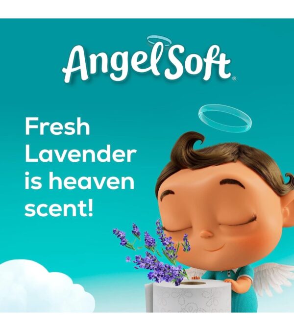 img-1bcaf691160a4d14b541a0e6022b8213 Angel Soft Toilet Paper with Fresh Lavender Scent, 48 Mega Rolls = 192 Regular Rolls, 2-Ply Bath Tissue