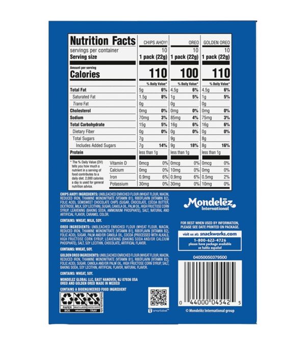 img-1d51d60f24a8675c42a67f83e197ef69 Nabisco Sweet Treats Cookie Variety Pack OREO, OREO Golden & CHIPS AHOY, 30 Snack Packs (2 Cookies Per Pack)