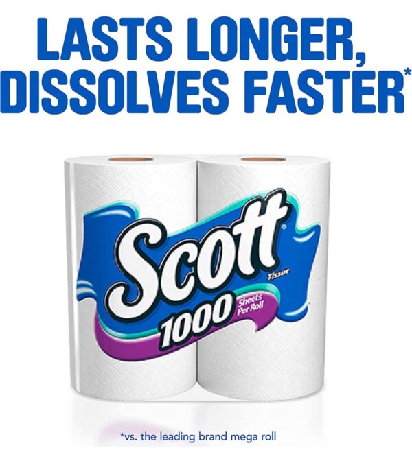 img-1d85fa4b90a3ef279b35f01bb14d3d2e Scott 1000 Toilet Paper, 32 Regular Rolls, Septic-Safe, 1-Ply Toilet Tissue