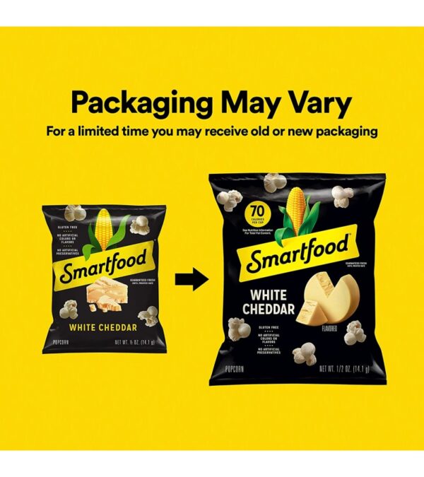 img-2026b49ae30720abb4194d9bf129e04c-2 Smartfood White Cheddar Flavored Popcorn, 2.0 Ounce, 8.0 Count