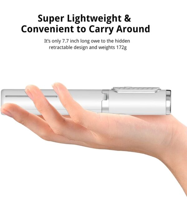 img-22c8020e41a1bf20bebecbdd17ad54ae ATUMTEK Bluetooth Selfie Stick Tripod, Extendable 3 in 1 Aluminum Selfie Stick with Wireless Remote and Tripod Stand 270 Rotation for iPhone 13/12/11 Pro/XS Max/XS/XR/X, Samsung and Smartphone White