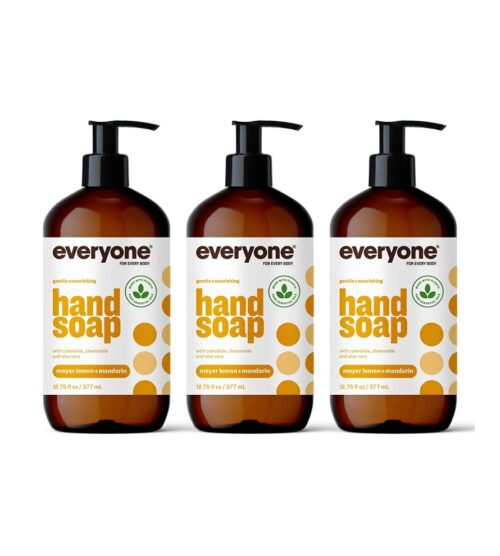 img-24839f9e46712f9bb19c98f5989a2411 Everyone Liquid Hand Soap, 12.75 Ounce (Pack of 3), Meyer Lemon and Mandarin, Plant-Based Cleanser with Pure Essential Oils