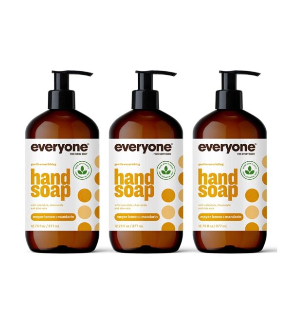 img-24839f9e46712f9bb19c98f5989a2411 Everyone Liquid Hand Soap, 12.75 Ounce (Pack of 3), Meyer Lemon and Mandarin, Plant-Based Cleanser with Pure Essential Oils