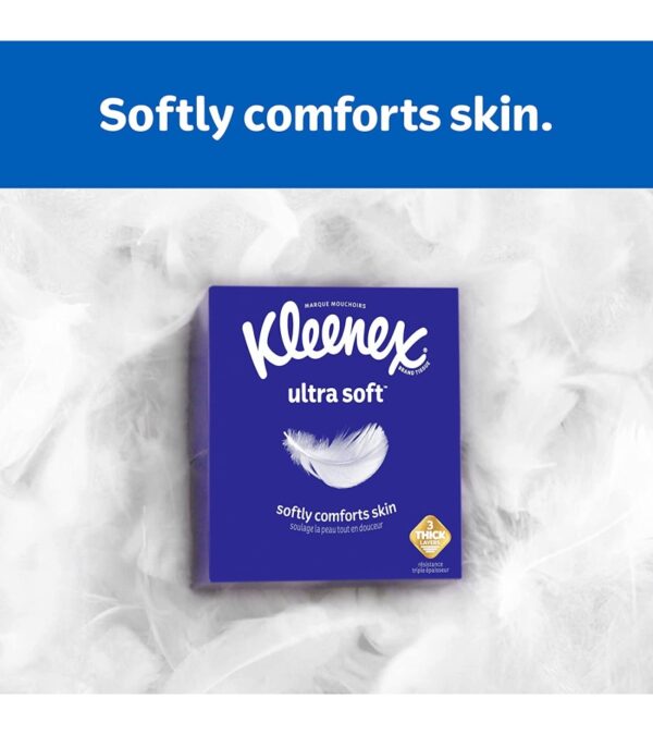 Kleenex Expressions Ultra Soft Facial Tissues, Soft Facial Tissue, 8 Flat Boxes, 120 Tissues per Box, 3-Ply (960 Total Tissues)
