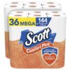 img-287e4313e147c25c0e2396d5c52be145 Scott ComfortPlus Toilet Paper, 36 Mega Rolls = 144 Regular Rolls, Bath Tissue, 462 Sheets Per Roll, White, 36 Count
