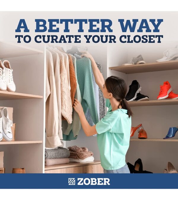 img-2a0bd14f121372b56189ce2def51a678 Zober Velvet Hangers 50 Pack – Black Hangers for Coats, Pants & Dress Clothes – Non Slip Clothes Hanger Set w/ 360 Degree Swivel, Holds up to 10 lbs – Strong Felt Hangers for Clothing