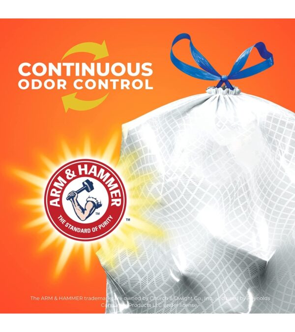 img-2b580a597e544e0a69a02b3d54e66b73 Hefty Ultra Strong Tall Kitchen Trash Bags, Lavender & Sweet Vanilla Scent, 13 Gallon, 110 Count