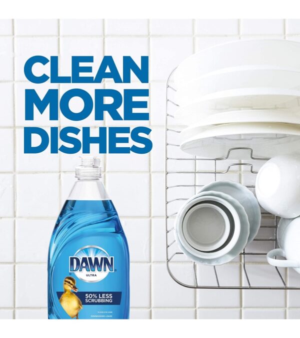 img-2d72a41787eb2bb2f240ea08a2e1084a Dawn Ultra Dishwashing Liquid Dish Soap (4×19.4 Fl oz) + Non-Scratch Sponge (2 Count), Original Scent