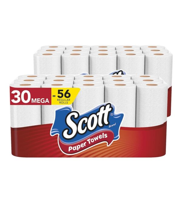 img-33fe03d41984b6731a446e03a916f6b1 Scott Paper Towels, Choose-A-Sheet – 30 Mega Rolls (2 Packs of 15) = 56 Regular Rolls (102 Sheets Per Roll)