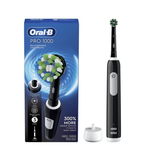 img-34bdbb78b35261bbb04a2b4b82b28958 Oral-B Pro 1000 Rechargeable Electric Toothbrush, Black