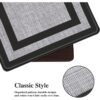 Mattitude Kitchen Mat 2 PCS Cushioned Anti-Fatigue Kitchen Rugs Non-Skid Waterproof Kitchen Mats and Rugs Ergonomic Comfort Standing Mat for Kitchen, Floor, Office, Sink, Laundry, Black and Gray