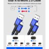 img-3ae6465abf5052b0d24030007740f3c7 JSAUX Micro USB Cable Android Charger, (2-Pack 6.6FT) Micro USB Android Charger Cable Nylon Braided Cord Compatible with Galaxy S7 S6 J7 Edge Note 5, Kindle. MP3 and More-Blue