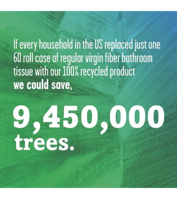 img-3b1549f7176433b215f2e02ffa2f3213 Seventh Generation White Toilet Paper 2-ply 100% Recycled Paper, 500 sheets, Pack of 60