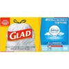 img-3be18e5405be42d3c98bcc96919aa9a6 Glad Tall Kitchen Drawstring Trash Bags – OdorShield 13 Gallon Grey Trash Bag, Febreze Fresh Clean – 80 Count