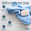 Kirk's Castile Bar Soap Clean Soap for Men, Women & Children| Premium Coconut Oil | Sensitive Skin Formula, Vegan | Original Fresh Scent | 4 oz. Bars – 12 Pack