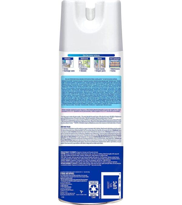 Lysol – 19200741866 Disinfectant Spray, Crisp Linen, 150oz (12X12.5oz)