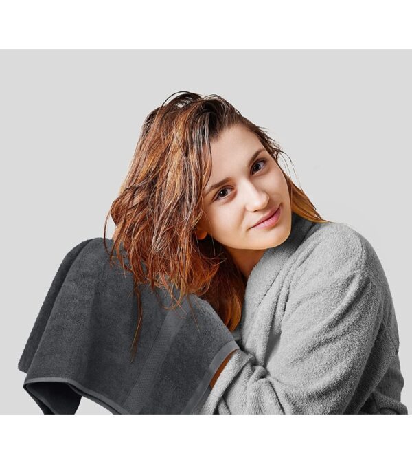 img-3e1c63141d87cea7a0f7db2901876d52 Utopia Towels 8-Piece Premium Towel Set, 2 Bath Towels, 2 Hand Towels, and 4 Wash Cloths, 600 GSM 100% Ring Spun Cotton Highly Absorbent Towels for Bathroom, Gym, Hotel, and Spa (Grey)