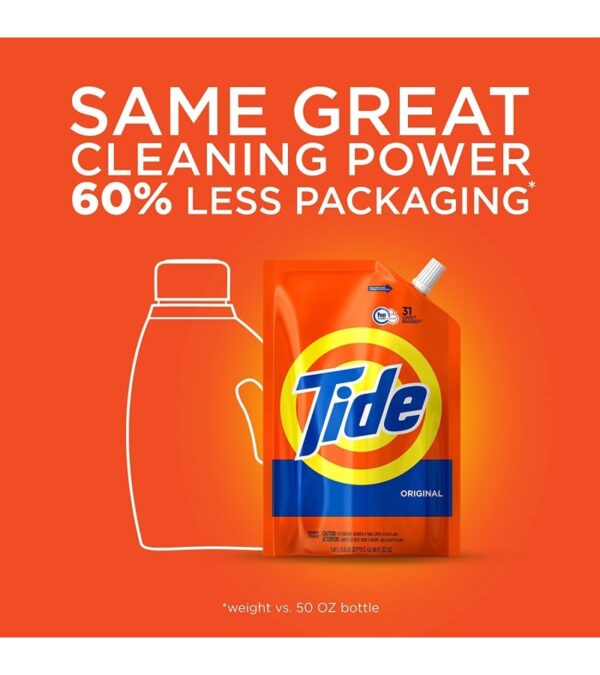 Tide Laundry Detergent Liquid Soap Pouches, High Efficiency (He), Original Scent, 93 Total Loads (Pack Of 3)