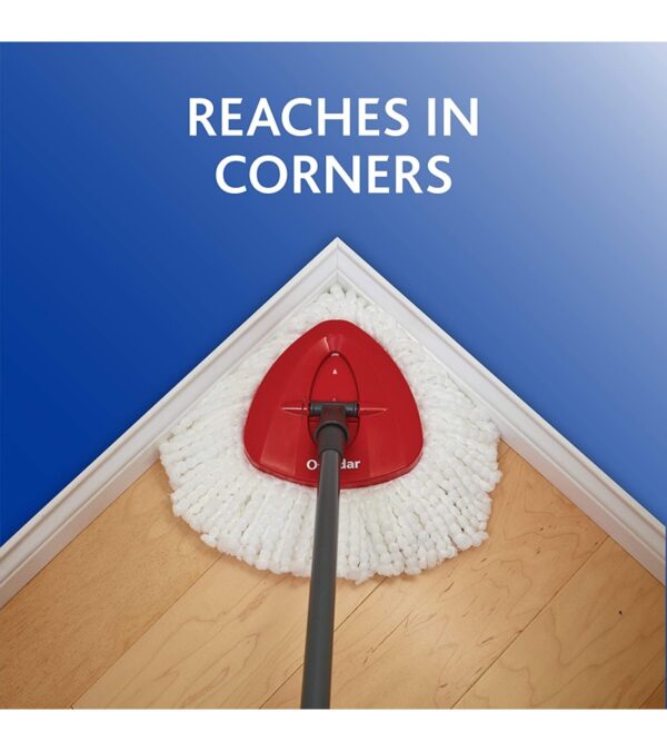 img-40326fe6b82136ba7154d6b9d1c2daed O-Cedar Easywring Microfiber Spin Mop & Bucket Floor Cleaning System with 4 Extra Refills