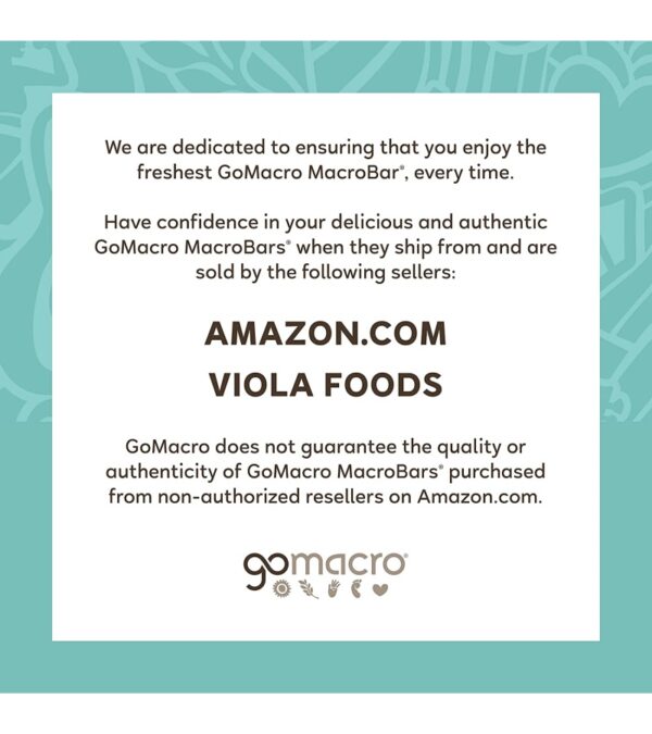 img-411627a8d4c6d4a5b5a496f61a25605c GoMacro MacroBar Organic Vegan Protein Bars – Coconut + Almond Butter + Chocolate Chips (2.3 Ounce Bars, 12 Count)
