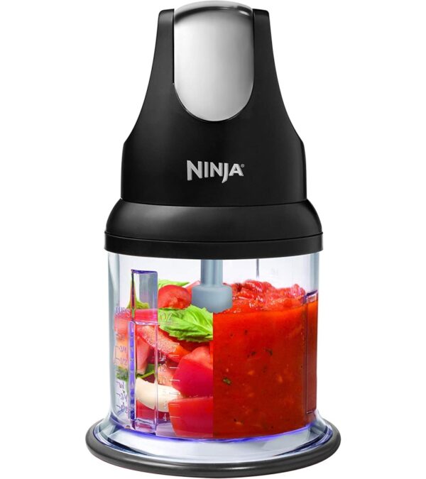 img-41e30fb819c2d286b8510d10050f624d Ninja Food Chopper Express Chop with 200-Watt, 16-Ounce Bowl for Mincing, Chopping, Grinding, Blending and Meal Prep (NJ110GR)