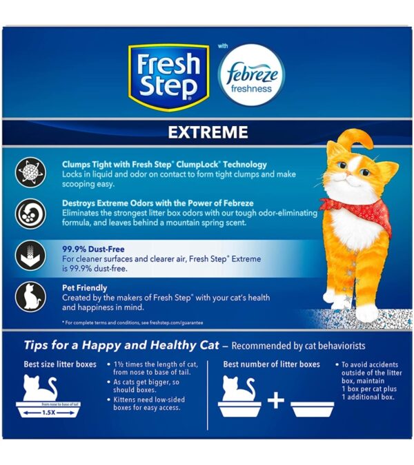 img-42dccc7560223b188e5d2048d47c0dd1 Fresh Step Clumping Cat Litter, Extreme Odor Control, Mountain Spring Scent With Febreze, 14 lbs