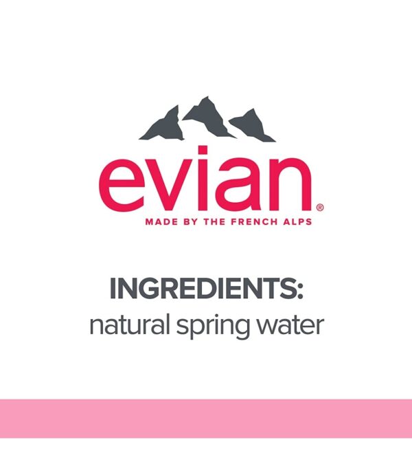 img-43b888a9d18c9ec1f0c10ceb015d4186 evian Natural Spring Water, Naturally Filtered Spring Water in Large Bottles, 33.81 Fl Oz (Pack of 12)